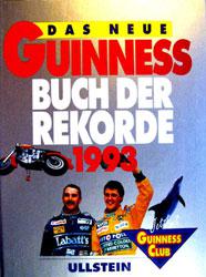 Gero Hilliger mit seinem ersten Weltrekord im Portrait-Schnellzeichnen 1993 im Guinness Buch der Rekorde